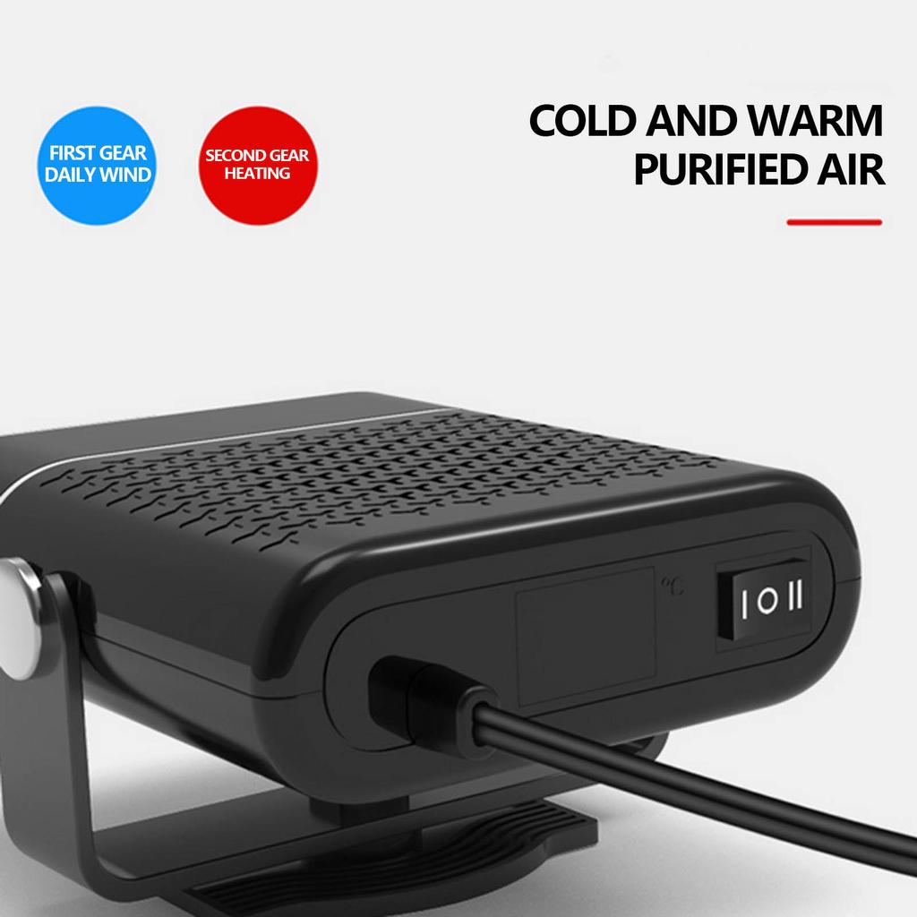 Автомобильный обогреватель, обогреватель с быстрым нагревом и размораживанием, вентилятор быстрого нагрева и охлаждения 2 в 1, розетка для прикуривателя, автомобильный вентилятор лобового стекла 24 В