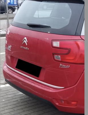 Citroen C4 Grand Picasso II 10- Хромированная накладка на багажник - Акцент на дверь багажника - Премиум-деталь задней части автомобиля - Усилитель блеска