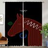 H-Hermess Blackout Curtain for Room 2 Panel Elegant Room Curtains Shades Halloween Decoration Partition Tulle for Bedroom Living