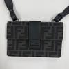 FENDI Marsupio Baguette Shoulder Bag 7M0295 3WAY clutch black Nylon canvas/leather mens Used