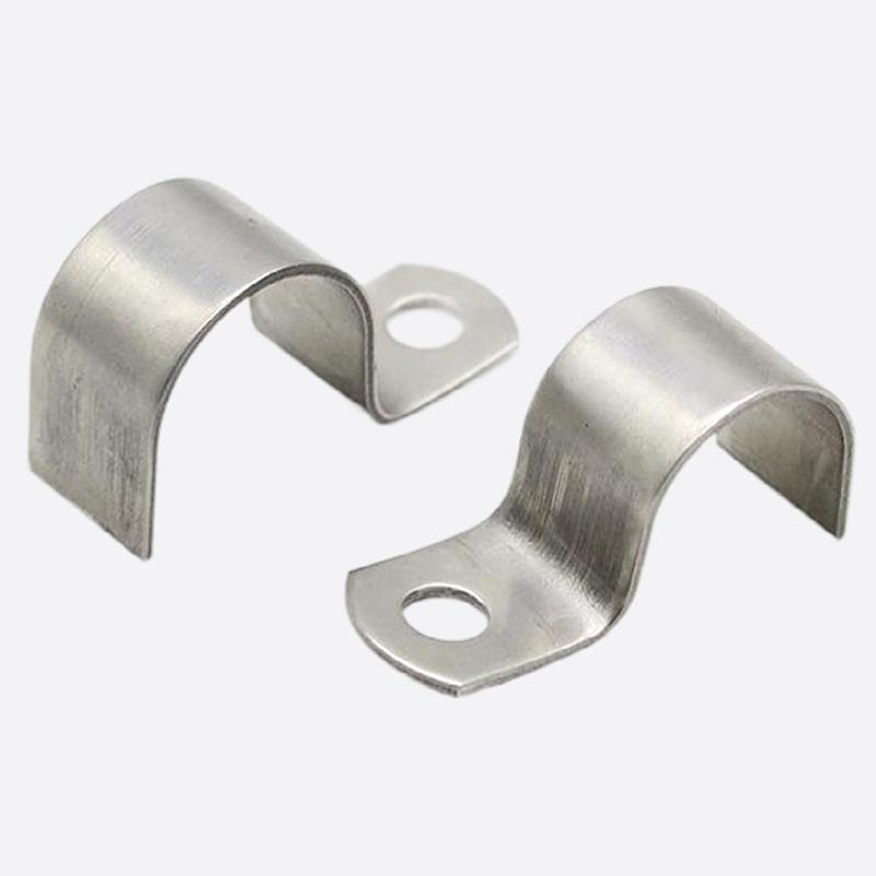 304 Stainless Steel P-type Single Side Pipe Clamp Half Single Hole Thickened Riding Card Throat Hoop Ohm Tube Card M3~M160