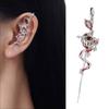 Unique Ear Cuffs Snake Shape Studs Earrings Alloy Texture Women Jewelry Cuff Earrings Present for Fashion Ladies