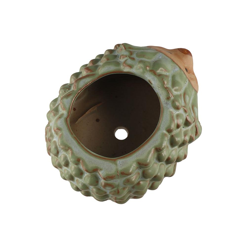 Ceramic Cartoon Animal Planter Small Succulent Plant Pot Ornament Hedgehog Flowerpot Home