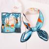 Silk Silk Small Square Scarf for Women Tying Hair Decoration