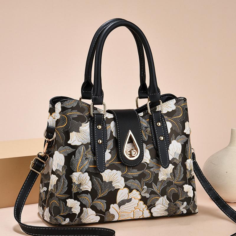 Handbag Bag Simple Atmosphere Printing Fashion Korean Version Tide European and American Atmosphere Single Shoulder Oblique Span Women's Bag