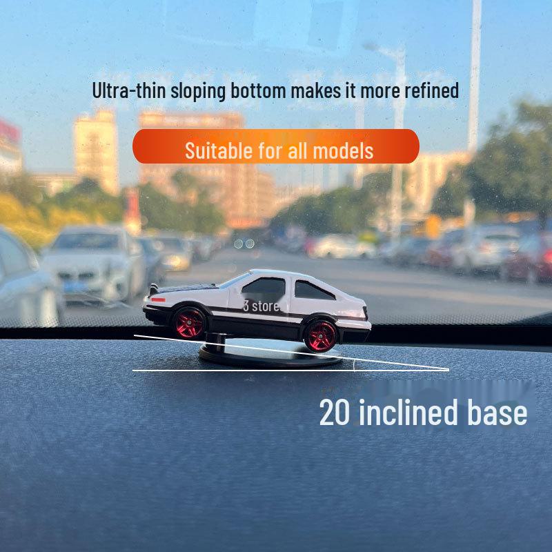 Alloy AE86 Drift Car Mini Rotating Model Ornament Toy