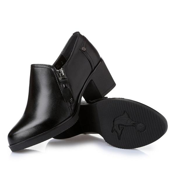 Модная женская обувь AIYUQI из натуральной кожи 2024 Осень Новинка Большой размер 41 42 43 Женская обувь Женские туфли на высоком каблуке Офисная обувь