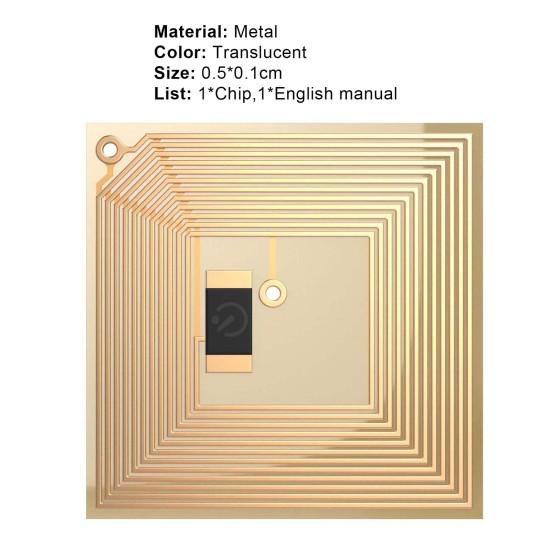 Умный чип для ногтей Безопасный для кожи беспроводной аксессуар NFC Электроника Сенсорный чип для ногтей