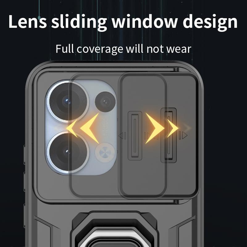 Armor Shockproof Case For OPPO Reno 13 Pro 5G Reno13 Protective Cover Ring Magnetic Stand Holder Coque Fundas Capa