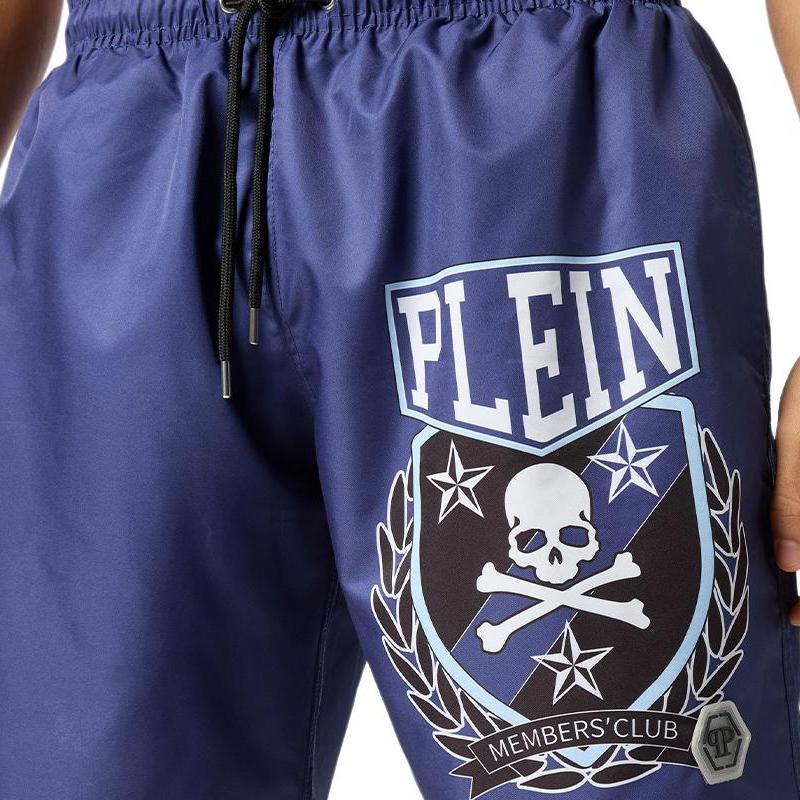 Philipp Plein Skull&Bones-print swim shorts AADC-MMX0146-PTE003N-14