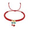 Handcrafted Woven Friendship Bracelet With Fruit Design For Teens And Casual Wear