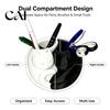 Creative Pencil Holder 3D Printed Cat Pen Holder, Cute Sleeping Kitty Stationery Organizer, 2-in-1 Minimalist Desk Decor for Makeup Brushes