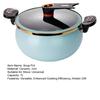 Nonstick Ceramic Coated Soup Pot with Lid 7L Fast Cooking Crock Pot Micro Pressure Cooker Versatile Cookware for Stovetop