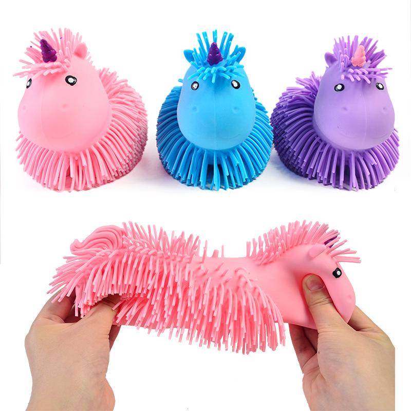 Shaggy Dog Squishy Toy Soft Glue Kawaii Squeezable Stress Reliever Pets Colorful Small Toys Easy and Convenient Cute Gifts