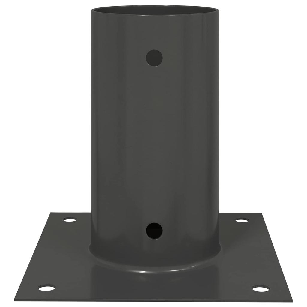 Round Ground Anchor 4 pcs Anthracite 15 x 15 x 15 cm Metal