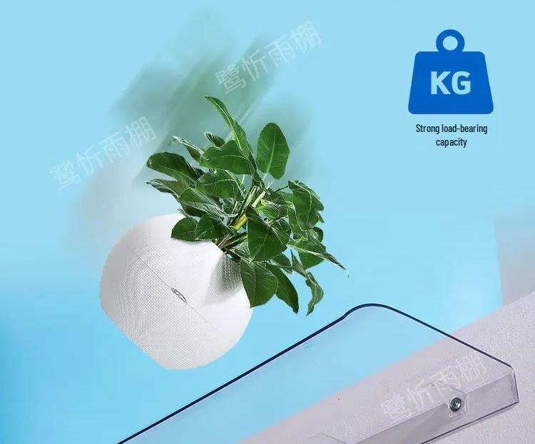 Бескаркасный прозрачный навес: Бесшумный водонепроницаемый навес для дверей, окон и балконов