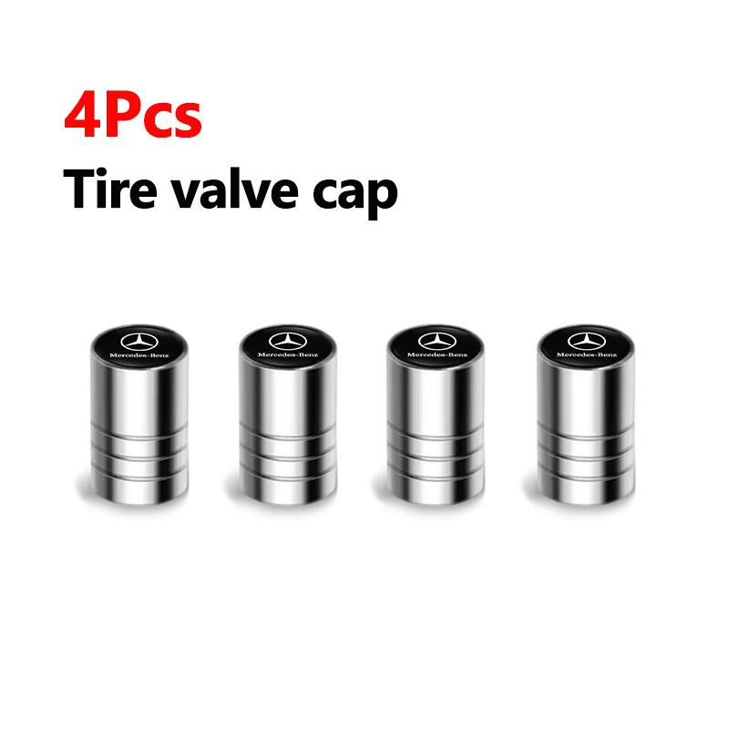 TSGWS1 2025 Hot 4/8Pcs Car 3D Logo Tire Valve Caps Emblem Cap Case For Mercedes Benz AMG Smart W205 C300 W203 W206 W108 W124 W126 W168