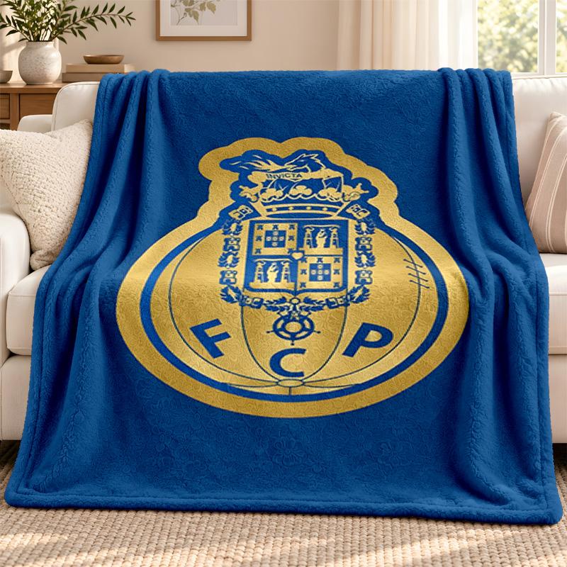 FC Porto Decke Flanelldecke Weiche Gemütliche Plüschdecke für Sofa Bett Leichte Heimdekoration Outdoor Camping