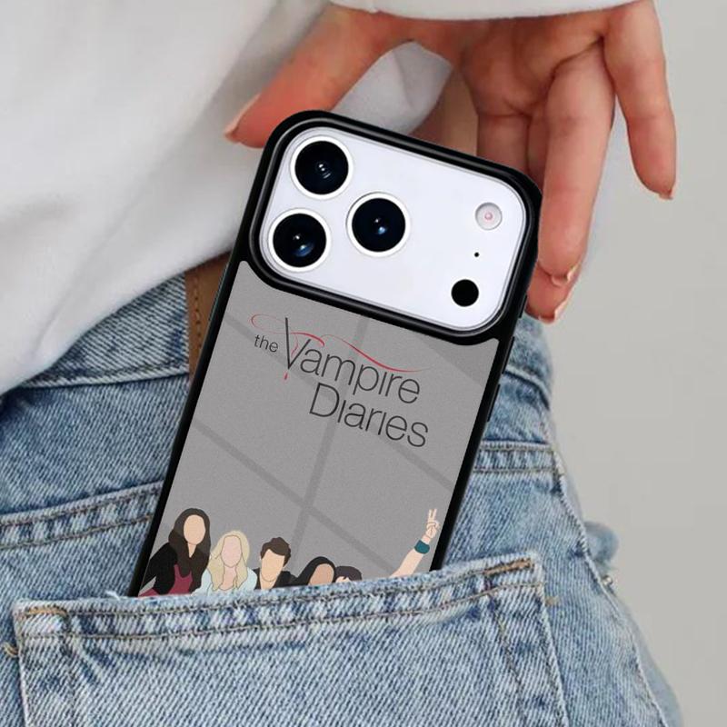 Чехол для телефона Damon Elena The Vampire Diaries для iPhone 16e 15 14 13 12 17 Pro Max Plus Air 17pro Cover Coque