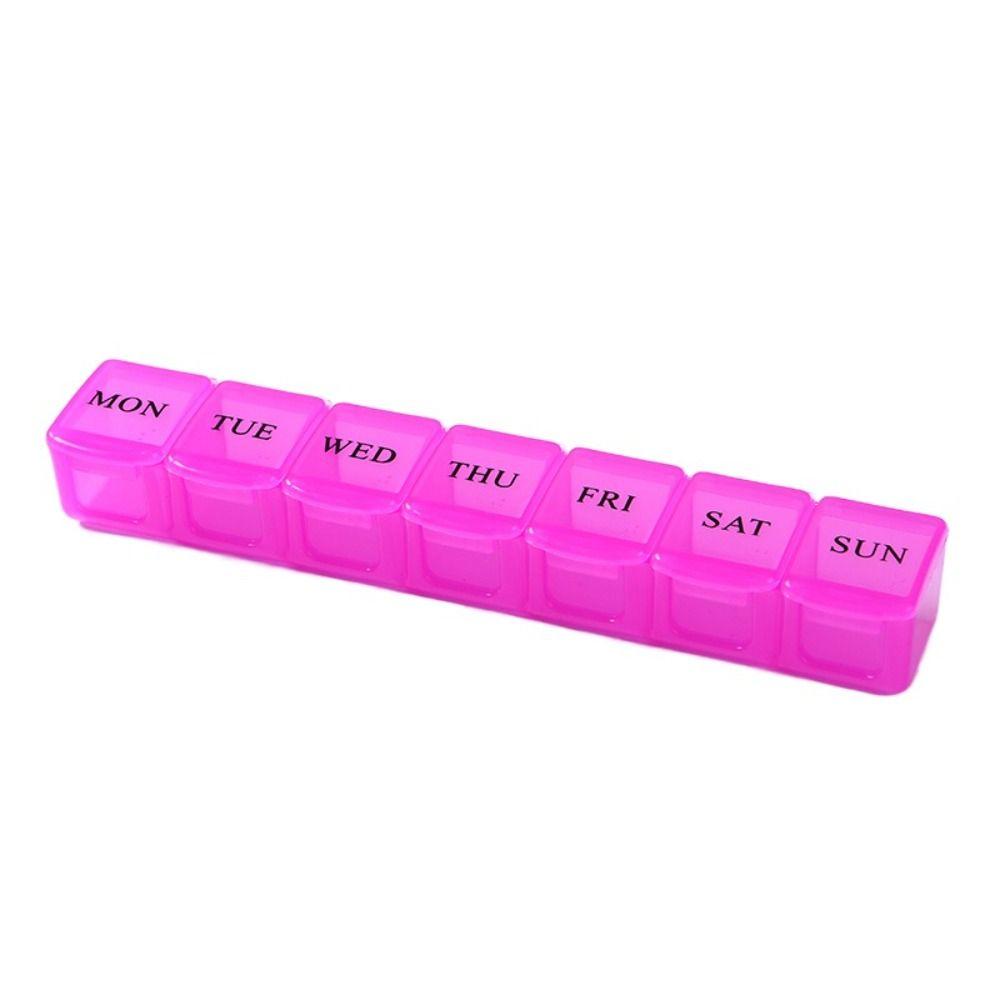 Waterproof Pill Organizer Large Capacity 7 Compartment Weekly Pill Box Creative Pill Box Household