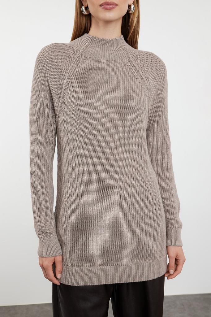 Женский модный стильный свитер из норки, более устойчивый широкий трикотаж, свитер