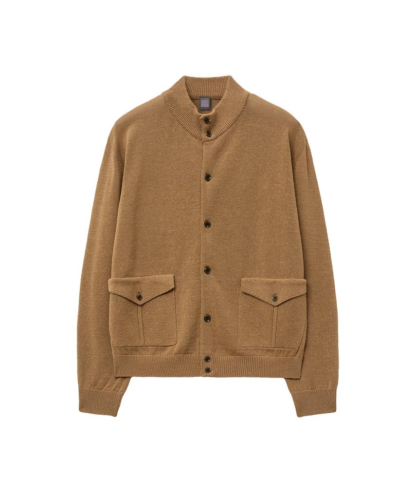 IOLO Linen A-One Knit Jacket_Sandstone