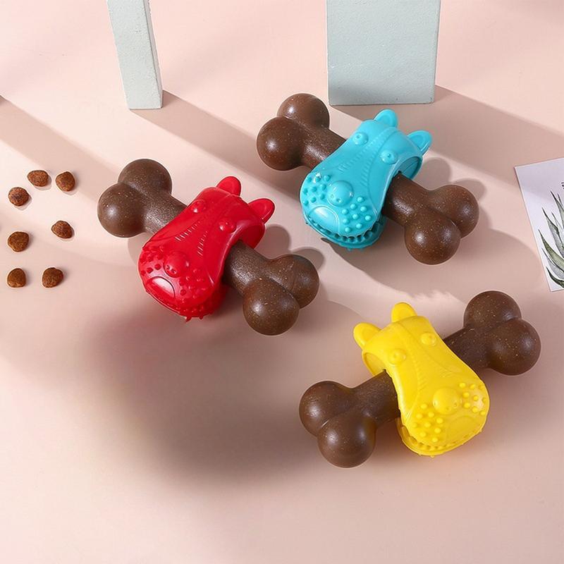 Игрушки для собак для агрессивных жевателей, кость для щенка, тренажер для жевания, успокаивающая медленная кормушка, интерактивное жевание, стимуляция, обогащение для