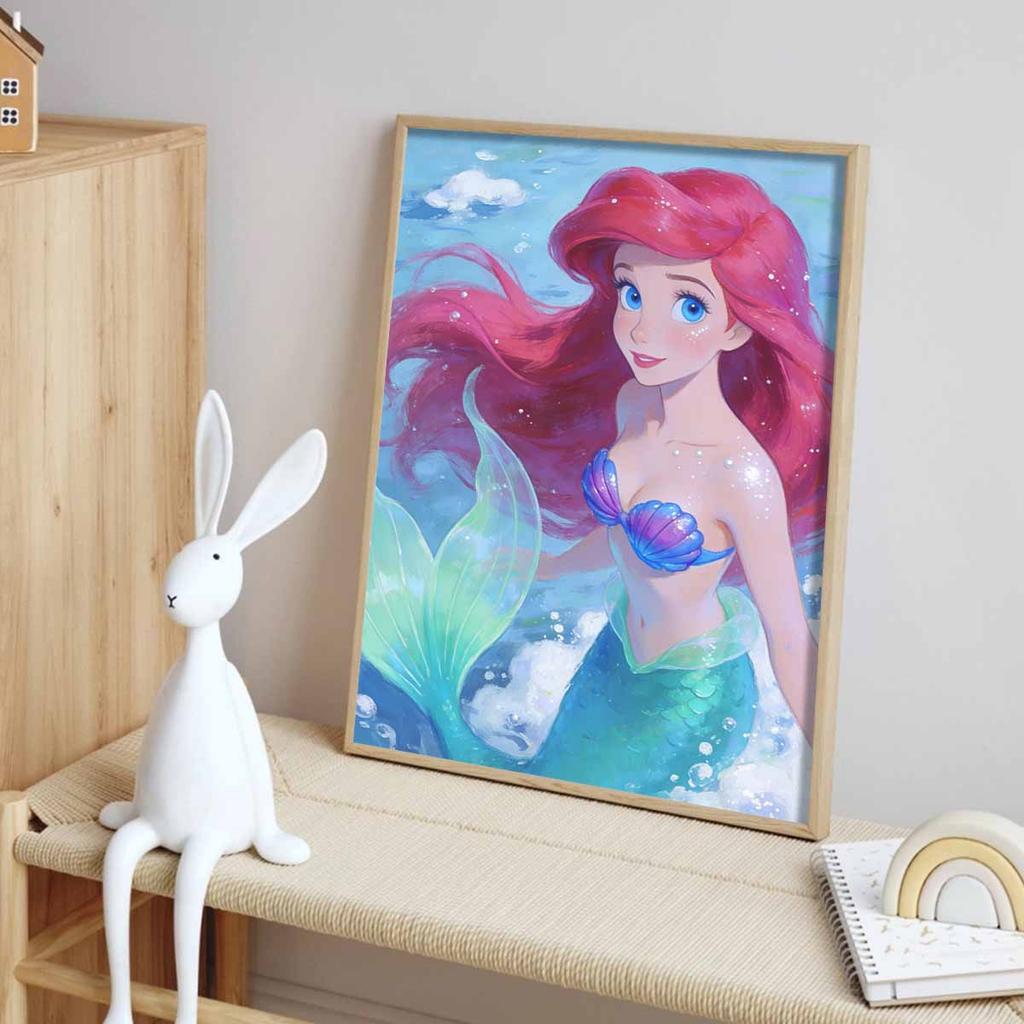 Disney Diamond Painting Art Mosaic Kit Little Mermaid Handmade diy5D Home Decor Gift