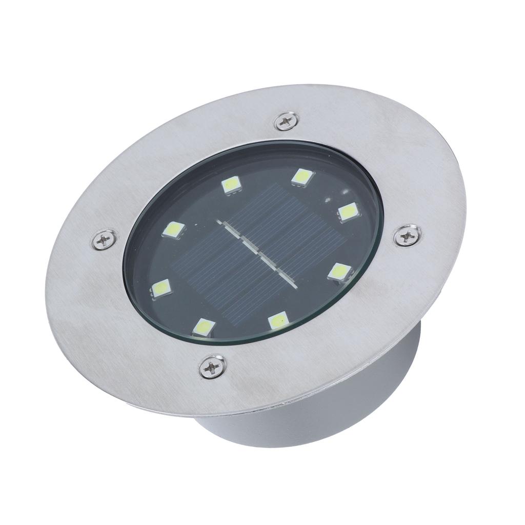 Солнечный подземный светильник, белый свет, водонепроницаемый, встраиваемый светодиодный светильник для ландшафта на открытом воздухе