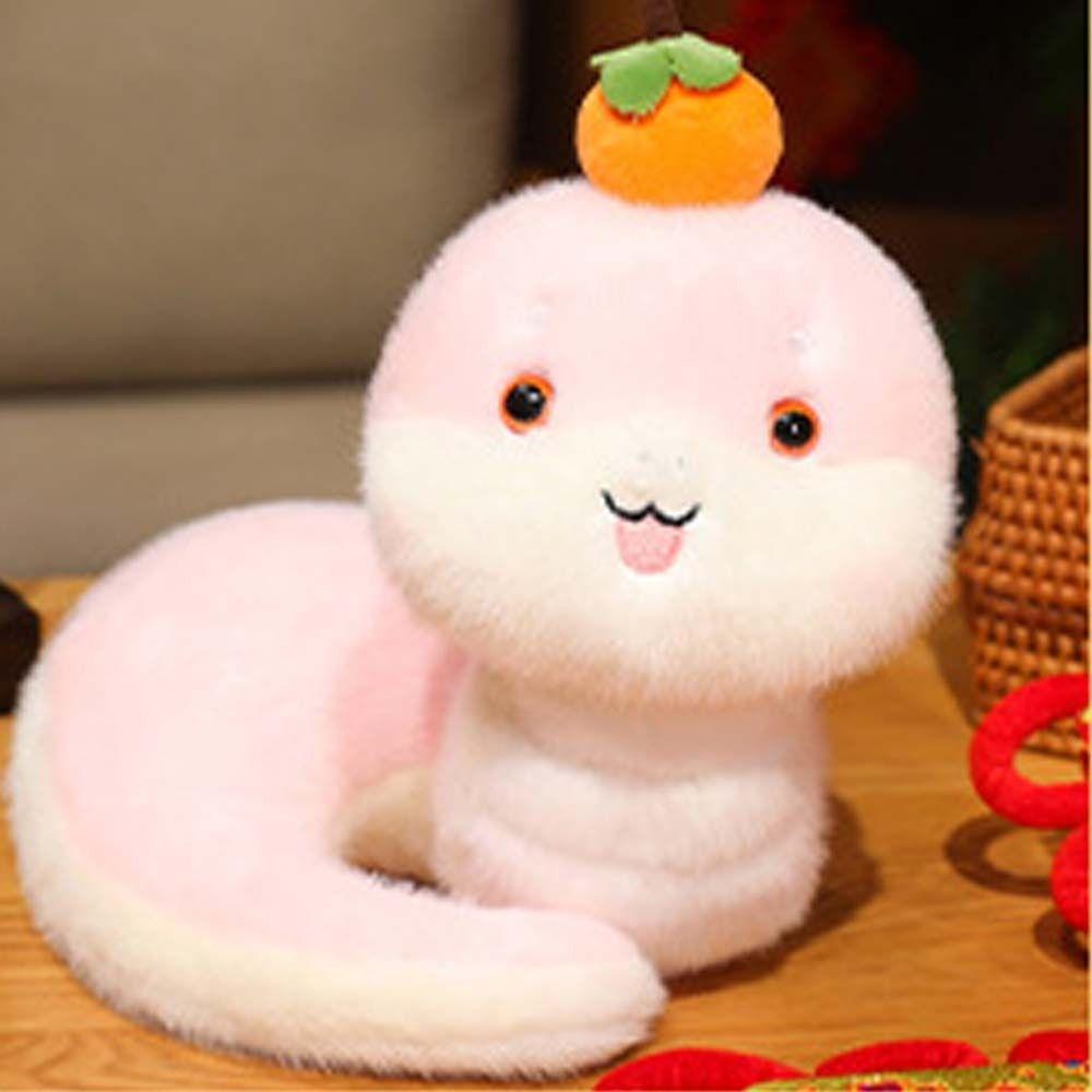 Stuffed Animal Snake Year Mascot Toy 25cm Lucky Snake Doll Plushies  Home Decor