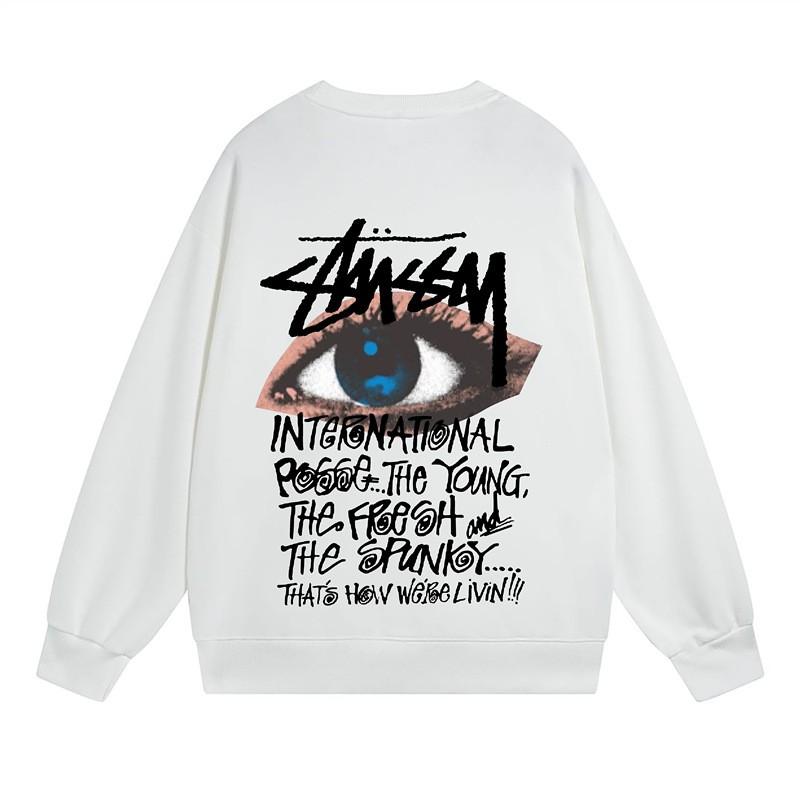 Unisex Oversized Cotton Sweatshirt With Letter Print - Fall Winter Streetwear Hoodie Style