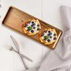 Japanese Style Wood Serving Tray Cheese Board Charcuterie Board Coffee Trays Rectangular Round Platter for Desserts Cheese Snacks Fruits