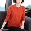 Stylish Loose Long-Sleeve Women's T-Shirt for Middle-Aged and Elderly