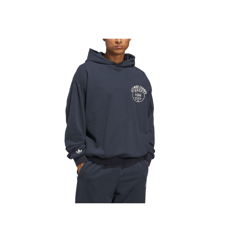 Adidas Originals Hoop York City Basketball Community Loose Fit Hoodie Unisex Hoodies JY4738