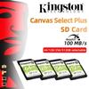 Kingston 128GB SD Memory Card 64GB/256GB/512GB U1 V10 U3 V30 Camera Memory Card Supports High-speed Continuous Shooting with a Reading Speed of100MB/s