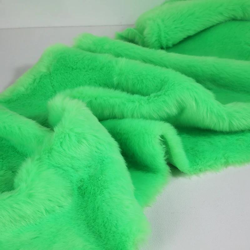 50x180cm Flush Artificial Fur Thickened Imitation Fox Fur Grass Faux Fur Fabric for Counter Decoration Carpet Clothes Scarves