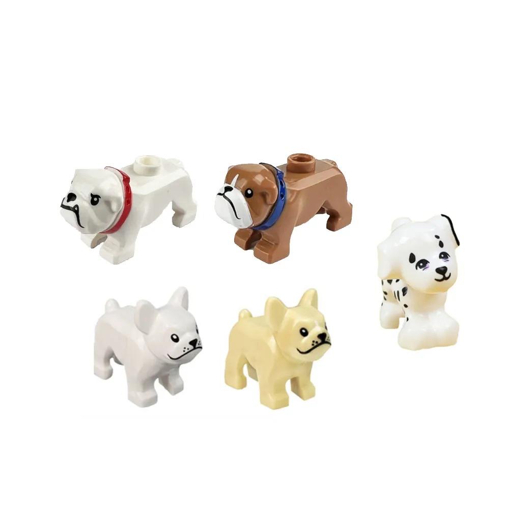 MOC Сцена с животными Строительные блоки Зоопарк Утки Кошка Собака Пингвин Орел Голубь Волк Медведь Олень Акула Змея Мыши Овца DIY Игрушки Кирпичики K055