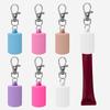 Practical Silicone Keychain Cap Accessories Portable Durable Holder Keychain Compatible For Lipgloss Storage And Balm Cap