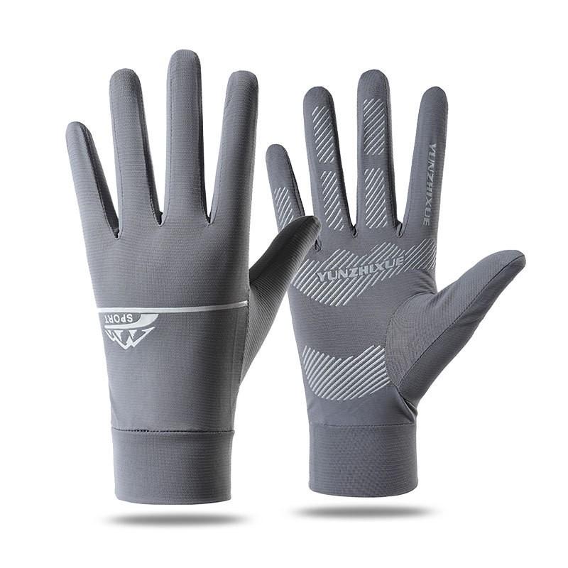 Full-Finger Cycling Gloves Mountain Bike Outdoor Sports Anti-Slip Touchscreen Breathable UV-Protective Quick-Dry Unisex