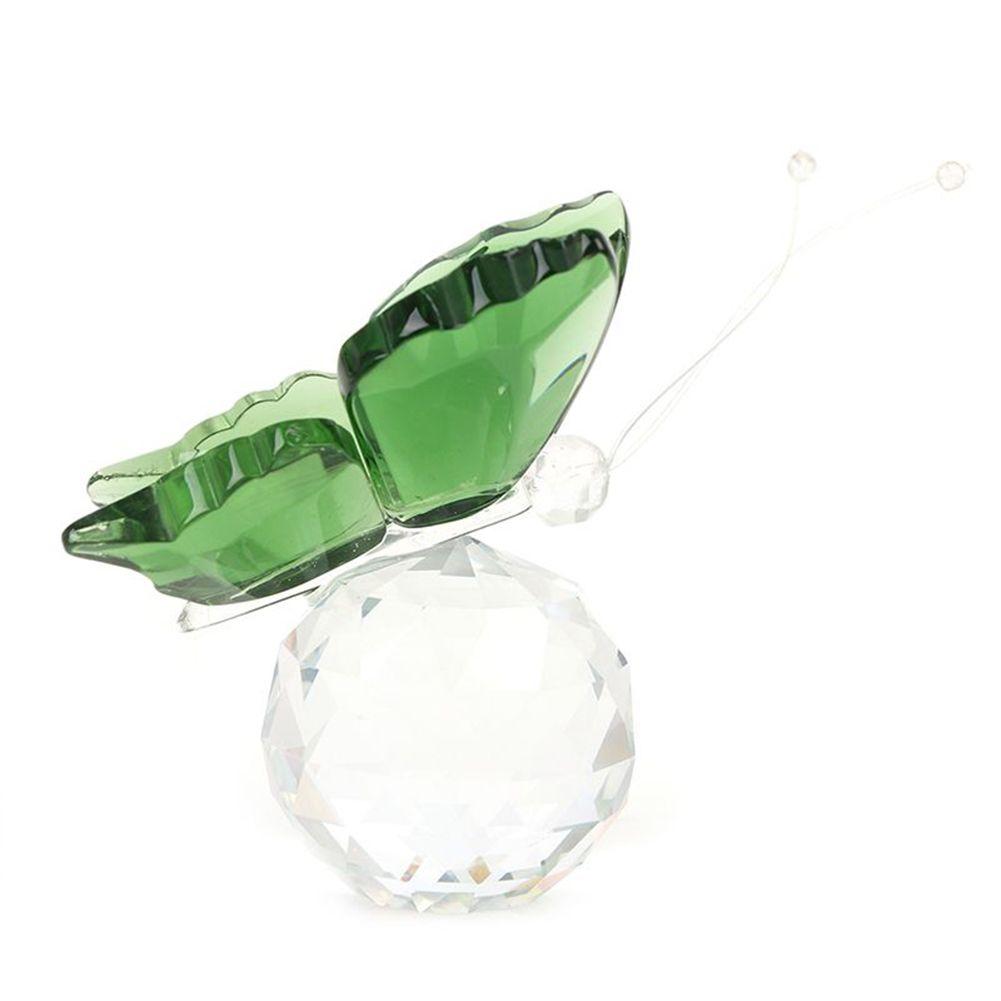 1pc Crystal Butterfly Ornaments Crafts Glass Paperweight Home Wedding Decoration Crystal Butterfly Figurine