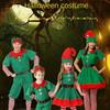 Kid Adult Christmas Elf Costume 2024 Cosplay Clothing New Year Family Matching Outfits