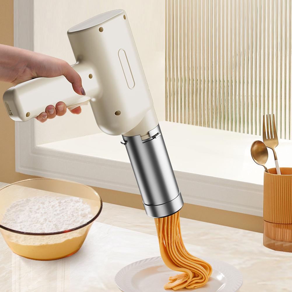 Ручная машина для приготовления спагетти и лапши с зарядкой через USB-порт. Приготовление настоящей домашней лапши. Электрическая машина для приготовления пасты и лапши.