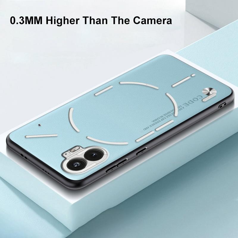 Роскошный чехол из искусственной ПУ-кожи для Nothing Phone 1, задняя крышка, матовый силиконовый противоударный чехол для телефона с полной защитой для Nothing Phone1