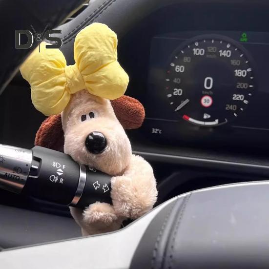 Милая плюшевая кукла в форме собаки, украшение для автомобиля, многофункциональный указатель поворота автомобиля, фигурка стеклоочистителя, украшение, подарок для водителей