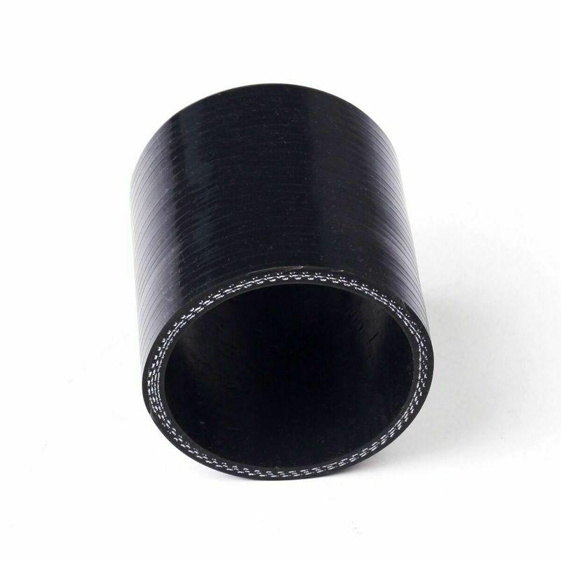 3/4PLY 76mm Length Silicone Hose Straight General Coolant Intercooler Pipe ID 48mm 51mm 55mm 57mm 60mm 63mm 65mm Black