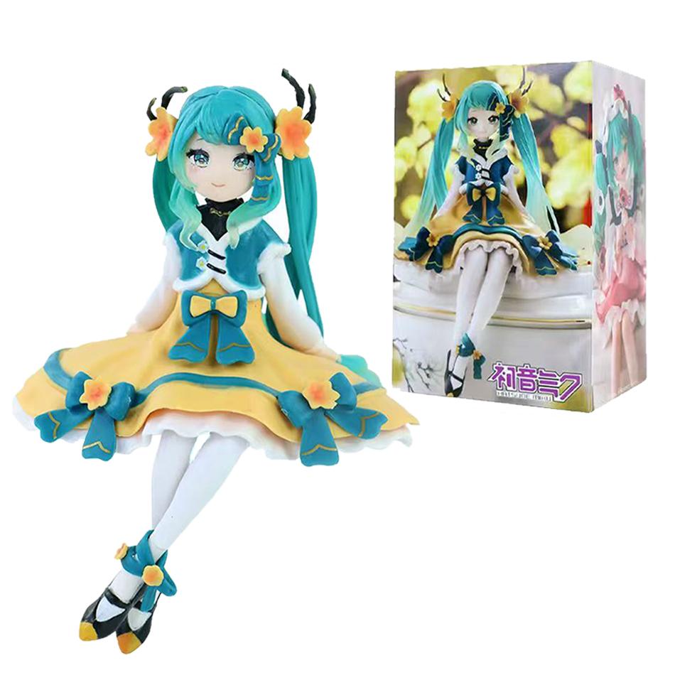 В наличии FuRyu Хацунэ Мику Стопор для лапши Серия Цветочная Фея -Анемона Вер.- 14 см ПВХ Аниме Фигурки Действия Модель Коллекция Игрушка