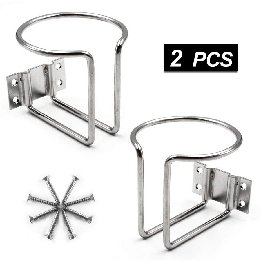 2 Подстаканника-кольца из нержавеющей стали для лодки, для морской яхты, грузовика, дома на колесах, чемпионата мира