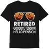 Retired Goodbye Tension Hello Pension Retirement Funny T-Shirt Classic T-shirt
