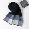 Genuine High-end Cashmere Men's Scarf Men's Winter Business Versatile Plaid Wool Warm Scarf Light Luxury