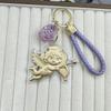 Ключница-подвеска Ангел Купидон из чистого золота Бутылочка Желаний